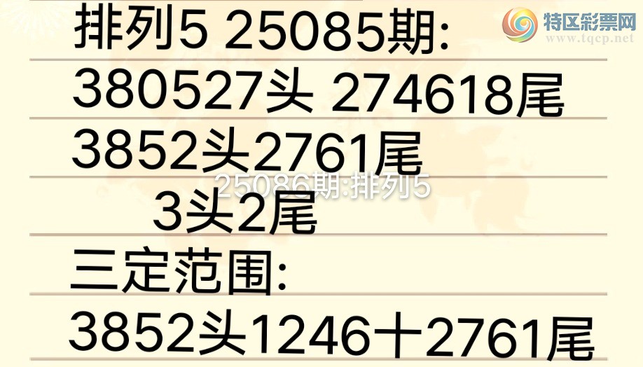 [排列五] 25086期：幸福进行曲上期单吊1组头尾3XX2 准 真给力！【图规】503 / 作者:特区wd25100 / 帖子ID:1032449