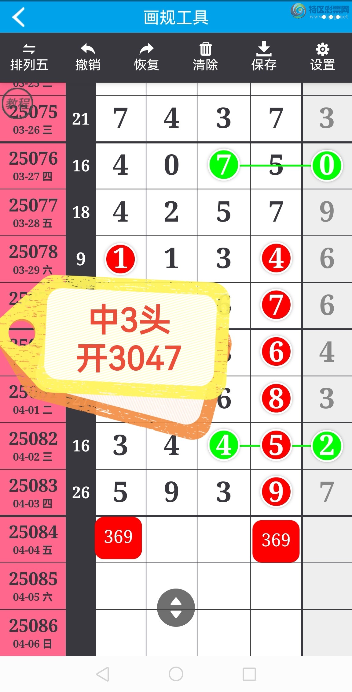 [排列五] 25086期：加急头尾数 中肚数 靓头好给力！【图规232 / 作者:环球靓码100 / 帖子ID:1032475