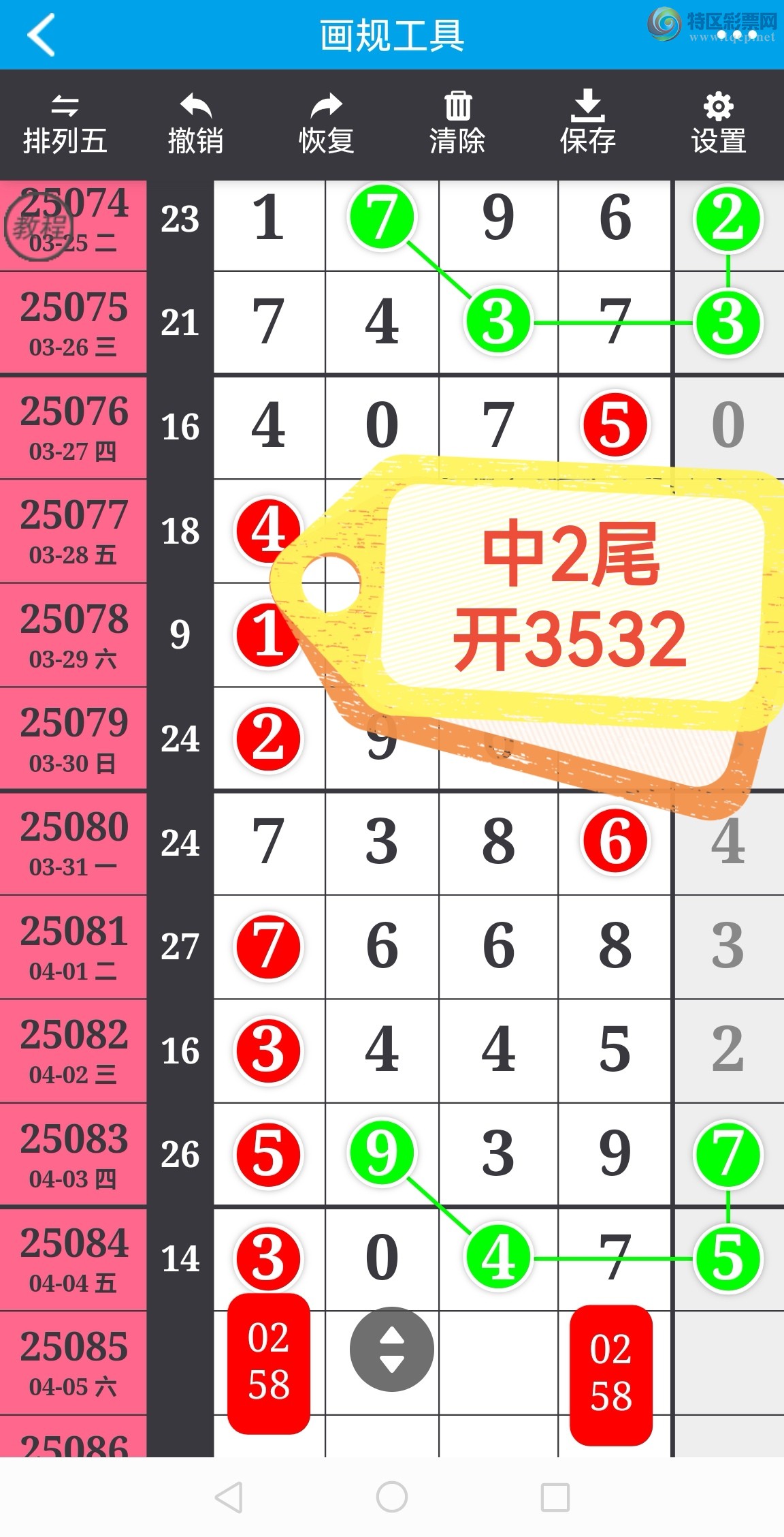 [排列五] 25086期：加急头尾数 中肚数 靓头好给力！【图规990 / 作者:环球靓码100 / 帖子ID:1032475